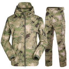 Men's Waterproof Camouflage Fishing Jacket and Pants Set