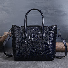 2020 New Women's Vintage Crocodile Leather Tote Bag