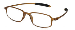 Calabria TR191 Flexie Sport Reading Glasses +1.50 Cream Soda Brown Men Women Readers Flexible Bending Italy Design