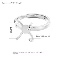 925 Sterling Silver DIY Ring with Beeswax Amber Turquoise