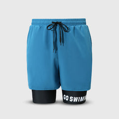 Men's Quick-Dry Loose Swimming Trunks - Anti-Embarrassment