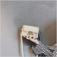 New Rivet Crossbody Bag, French Minimalist Chic