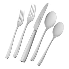 HENCKELS Lani Flatware Set 65-Piece silver like finish