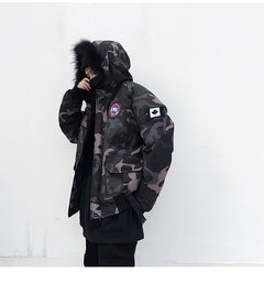 Stylish Short Hooded Warm Cotton Jacket for Men