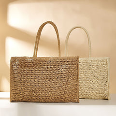 Ethnic Style Straw Bag with Unique Design