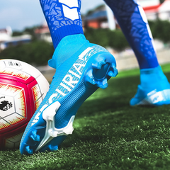 Men's White Football Shoes for Artificial Grass Training