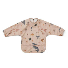 Baby Waterproof Bib Overalls with Food Pockets