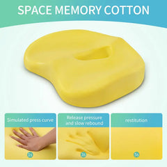 Memory Foam Buttocks Cushion - 16.5in x 13in x 2.7in