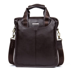 Men's Genuine Leather Shoulder Tote Bag