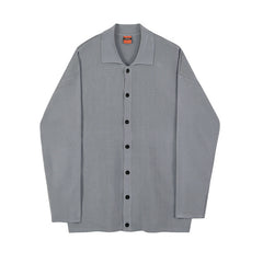 MYQ Men's Fall Knit Cardigan - Loose Polo Sweater