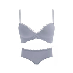 Seamless Push-Up Wireless Bra Set for Small Bust