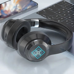 Wireless On-Ear Headphones - HD Sound, Deep Bass, 8H Playtime