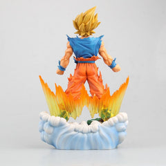 Dragon Ball Super Saiyan Goku Blue Cloud Figure Model