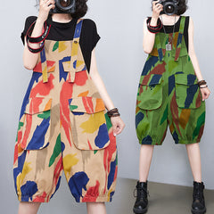 Trendy Women's High Waist Wide Leg Denim Jumpsuit