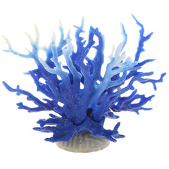 VOCOSTE Coral Reef Decor Mini Faux Coral Decor for Aquarium Decorations Blue White6.5"x5.83"