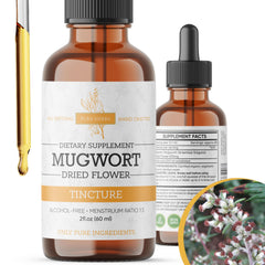 Pura Herba Mugwort Organic Extract Sleep Supports Liquid Mugwort Extract Alcohol Free Vegan - 2 Fl Oz