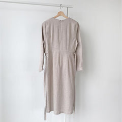 2020 Korean Style Long Sleeve Checkered Dress