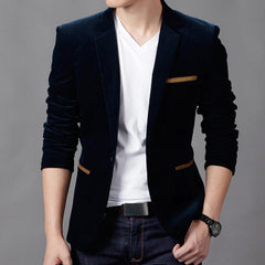 Slim Men's Blazers - Trendy and Comfortable Fashion
