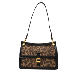 Retro Leopard Print Small Square Bag for Women