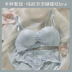 Strapless Push-Up Bra Set for Small Busts