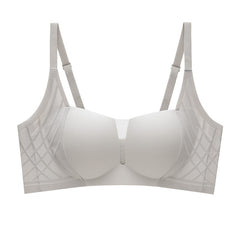 3D Velvet Thin Jelly Bra with Soft Support for Women