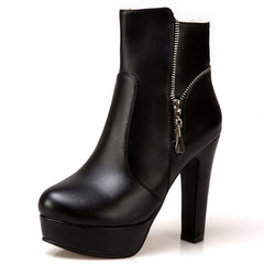 Women's Chunky Heel Ankle Boots