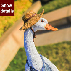 Exquisite Resin Duck Statue for Garden Decoration