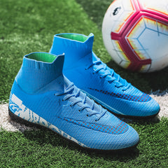 Men's White Football Shoes for Artificial Grass Training