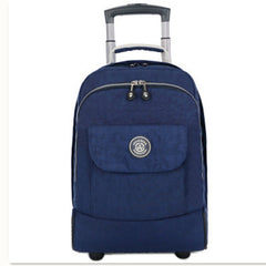 17-Inch Waterproof Rolling Backpack for Students and Travel