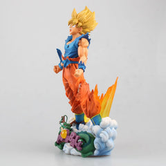 Dragon Ball Super Saiyan Goku Blue Cloud Figure Model