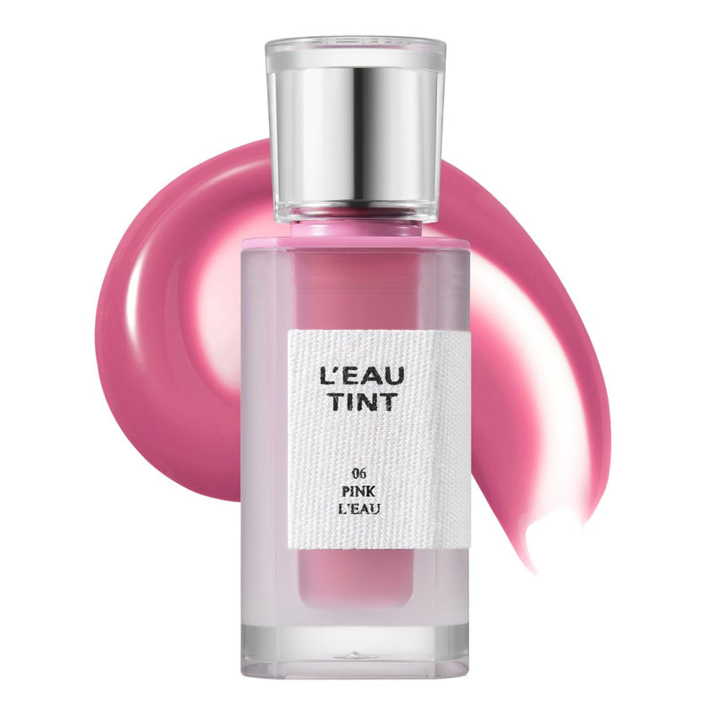 BBIA L’EAU Tint – Glossy & Glow Lip Stain Watery Lip Tint Non-Sticky High Shine Finish Long-lasting Moisturizing Lightweight Natural Daily Use Vegan Korean Lip Makeup (06 PINK LEAU)