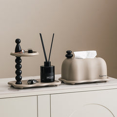 Modern Double-Layer Key Holder Tray for Home Decor