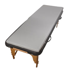 Grey Lash Bed Topper Memory Foam Topper for Massage Bed 73x29x2 inch Memory Foam Massage Table Topper with Removable Cover-Elastic Bands Non-Slip-Lash Bed Cushion Without Bed-for Beauty and Massage