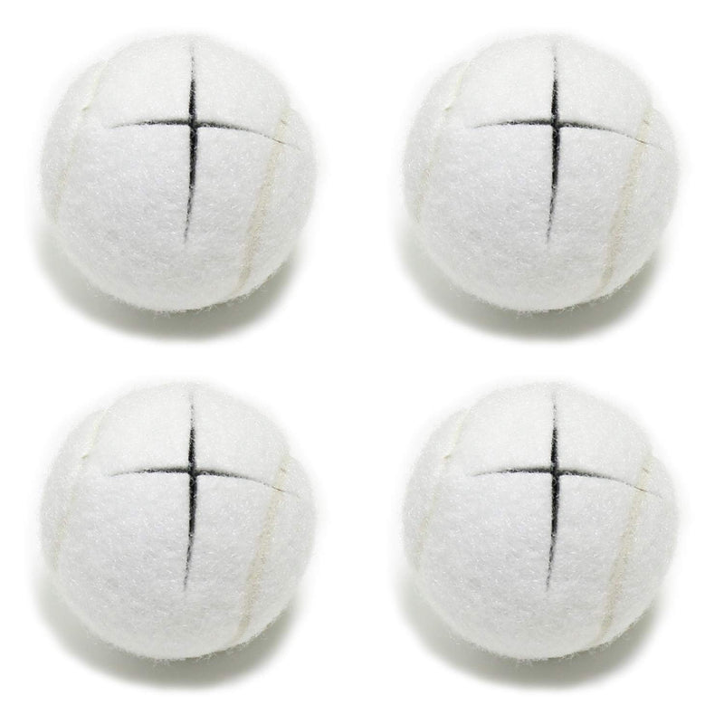 URBEST Walker Tennis Balls 4pcs Walker Tennis Balls Precut Heavy Duty Tennis Balls for Walkers Pre CutPrecut Tennis Balls for Walker Accessories Furniture Legs and Floor Protection (White)