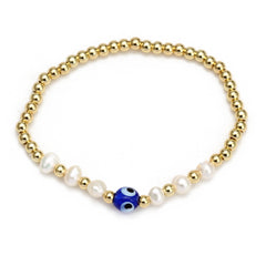 Women's New Eye Beads Bracelet Set