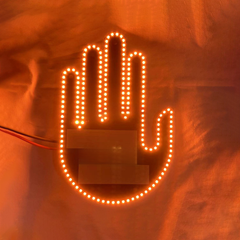 Multifunctional Car Gesture Warning Light for Safety