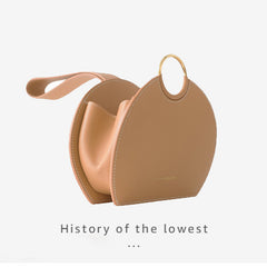 Parisian Style Minimalist Half-Moon Saddle Bag for Women