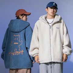 Tide Brand Cotton Couple Lamb Velvet Coat