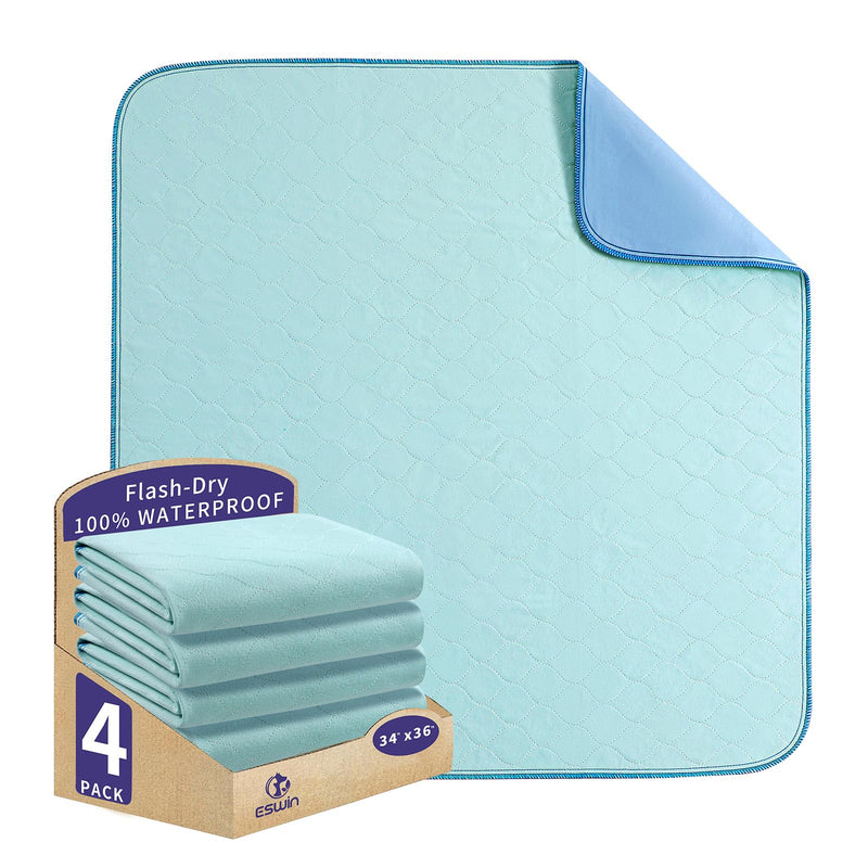 Bed Pads Washable WaterproofWashable UnderpadsSuper Absorbency Reusable Bedwetting Incontinence Pads for Kids Adults Elderly and Pets - Waterproof Protective Pad for CouchSofaFloorBed