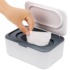 Baby Wipes Dispenser Wipe Holder for Baby & AdultKeeps Wet Tissue Fresh Non-Slip Wipes CaseEasy Open & Close， Flushable Wipe Container with Sealing Design Lid