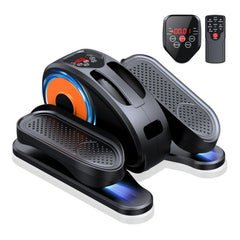 Under Desk Elliptical Machine Ellipse Leg Exerciser for Seniors Fully Assembled Quiet & Portable Electric Seated Pedal Exerciser with Remote Control & 12 Adjustable Speeds
