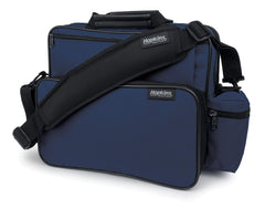 Hopkins Medical Products Home Health Shoulder Bag 600D Waterproof Exterior Large Storage Compartments Removable Adjustable Shoulder Strap for Ultimate Comfort 14x11.5x8 Inches Navy