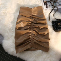 High Waisted Versatile Bag Hip Short Skirt