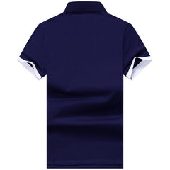Men's Trendy Short Sleeve Lapel Casual Business Shirt