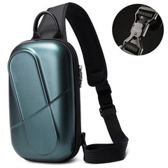 Men's Casual PC Hard Shell Anti-Crush Chest Bag