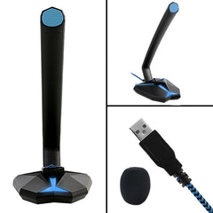 Gaming Microphone with RGB Light and Volume Control