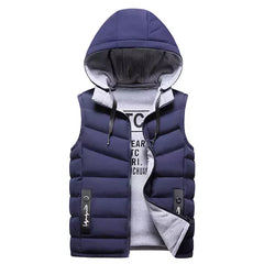 Men's Warm Windproof Soft Cotton Travel Vest