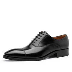 Men's Classic Three-Joint Leather Lace-Up Shoes