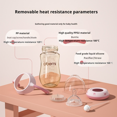 Triple-Action Anti-Colic Wide Caliber Feeding Bottle