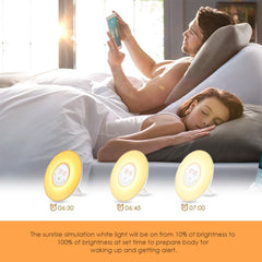 Colorful Alarm Clock Radio Creative Table Lamp